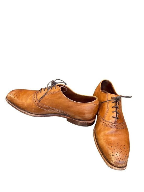 Allen Edmonds Augusta mens USA VTg  brown leather oxford dress shoes sz 8.5E SKU main image 16